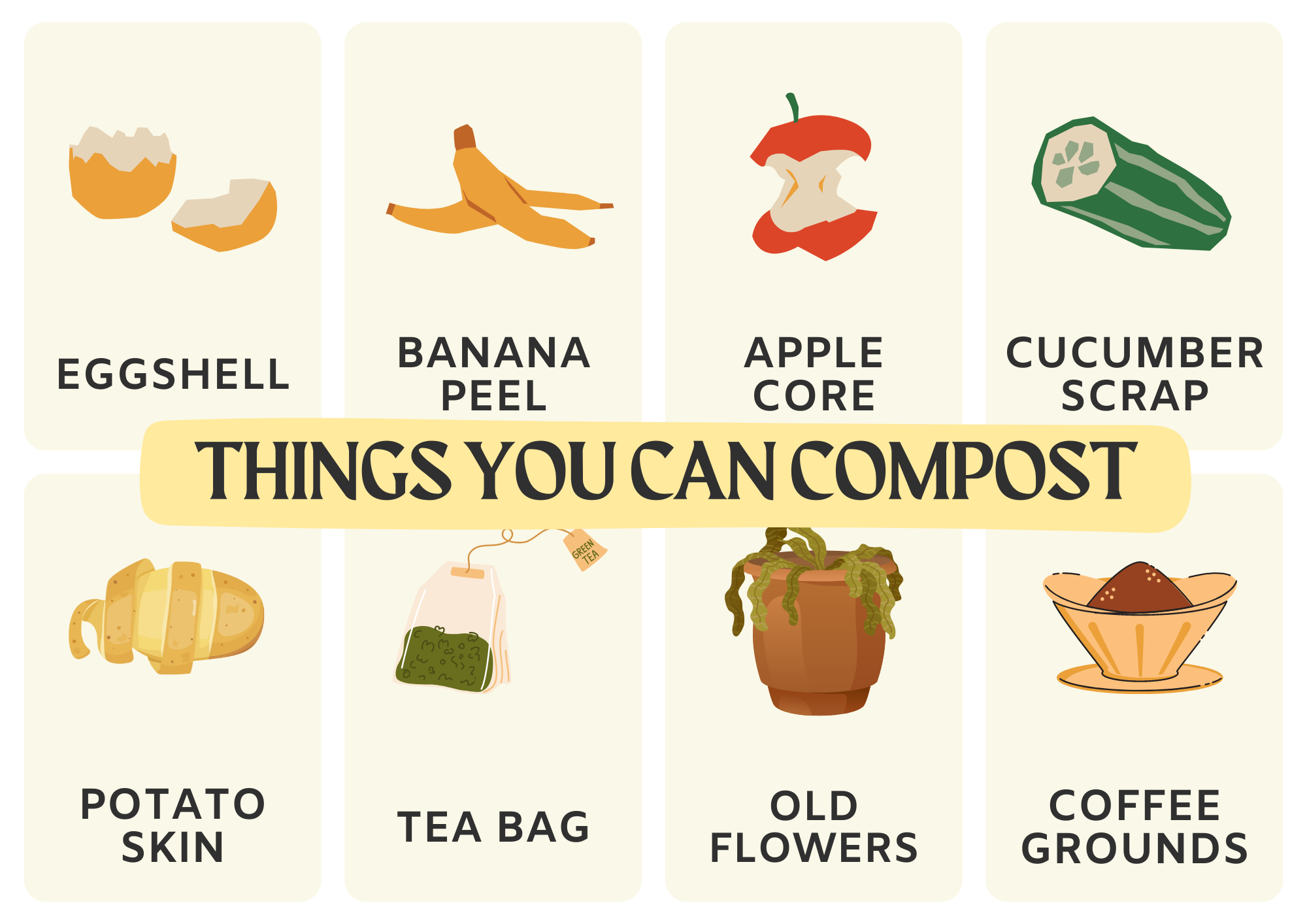 Things you can compost to reduce food waste in restaurants