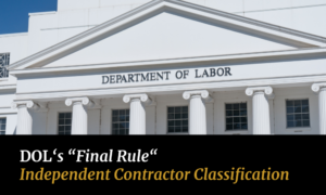 Cover image for Department of Labor's Final Rule on Independent Contractor Misclassification
