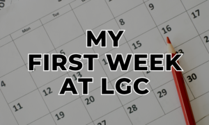 Cover image "my first week at LGC"